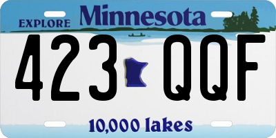 MN license plate 423QQF