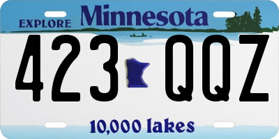 MN license plate 423QQZ