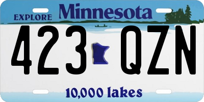 MN license plate 423QZN
