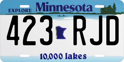 MN license plate 423RJD