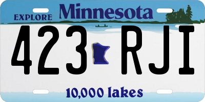 MN license plate 423RJI