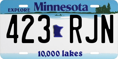 MN license plate 423RJN