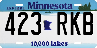 MN license plate 423RKB