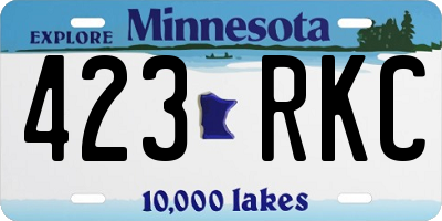 MN license plate 423RKC