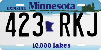 MN license plate 423RKJ