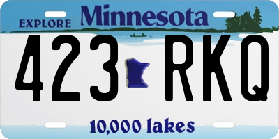 MN license plate 423RKQ