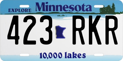 MN license plate 423RKR