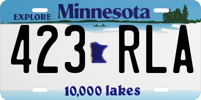 MN license plate 423RLA