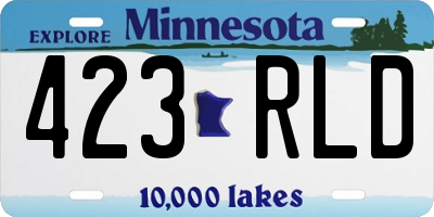 MN license plate 423RLD