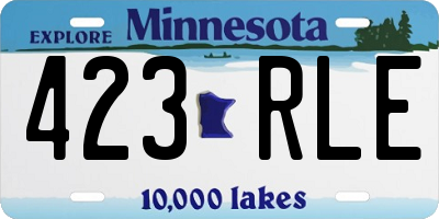 MN license plate 423RLE