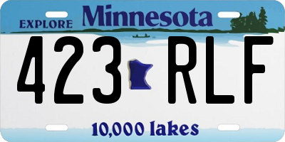 MN license plate 423RLF