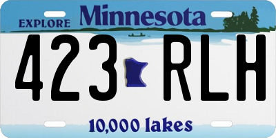 MN license plate 423RLH