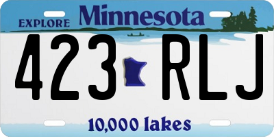 MN license plate 423RLJ
