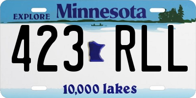 MN license plate 423RLL