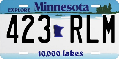 MN license plate 423RLM