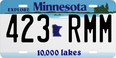 MN license plate 423RMM