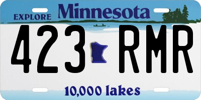MN license plate 423RMR