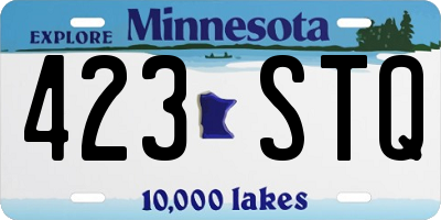 MN license plate 423STQ