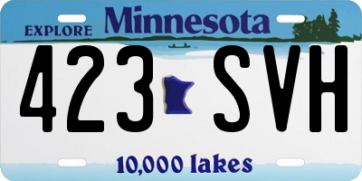 MN license plate 423SVH