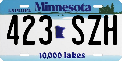 MN license plate 423SZH