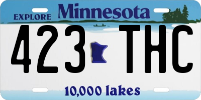MN license plate 423THC
