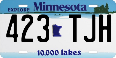 MN license plate 423TJH