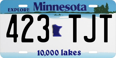 MN license plate 423TJT