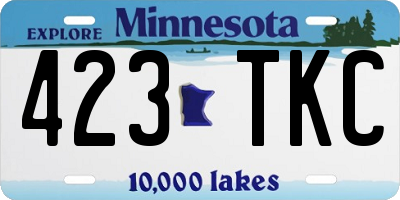 MN license plate 423TKC