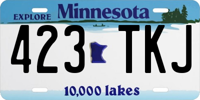 MN license plate 423TKJ