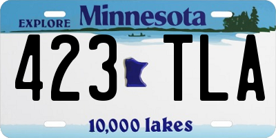MN license plate 423TLA