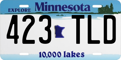 MN license plate 423TLD