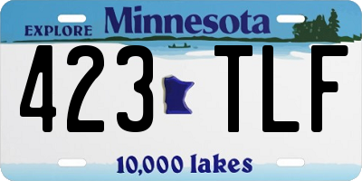 MN license plate 423TLF