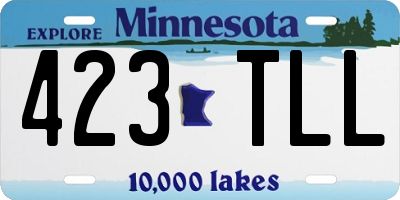 MN license plate 423TLL