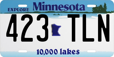 MN license plate 423TLN