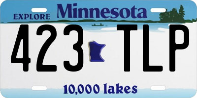 MN license plate 423TLP