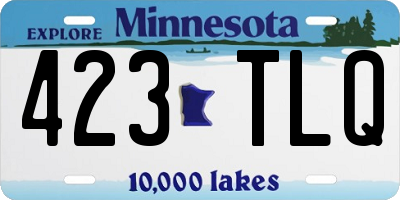 MN license plate 423TLQ