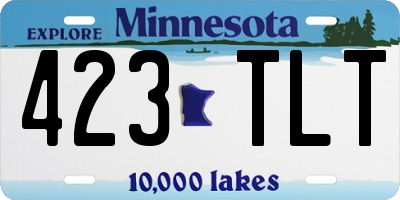 MN license plate 423TLT
