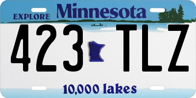 MN license plate 423TLZ