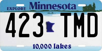 MN license plate 423TMD