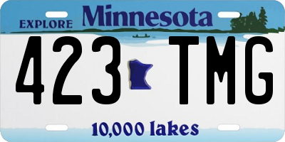 MN license plate 423TMG