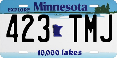 MN license plate 423TMJ