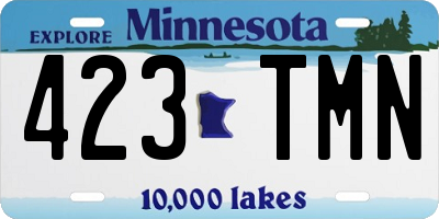 MN license plate 423TMN