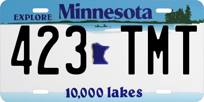 MN license plate 423TMT