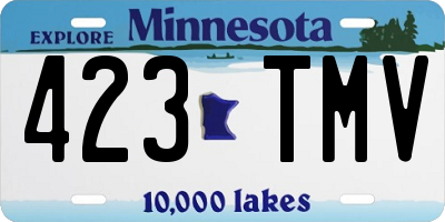 MN license plate 423TMV