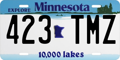MN license plate 423TMZ