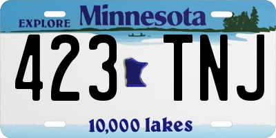 MN license plate 423TNJ