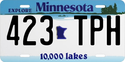 MN license plate 423TPH