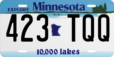 MN license plate 423TQQ