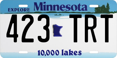 MN license plate 423TRT