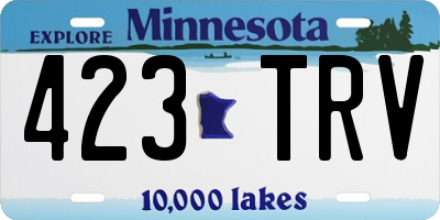 MN license plate 423TRV